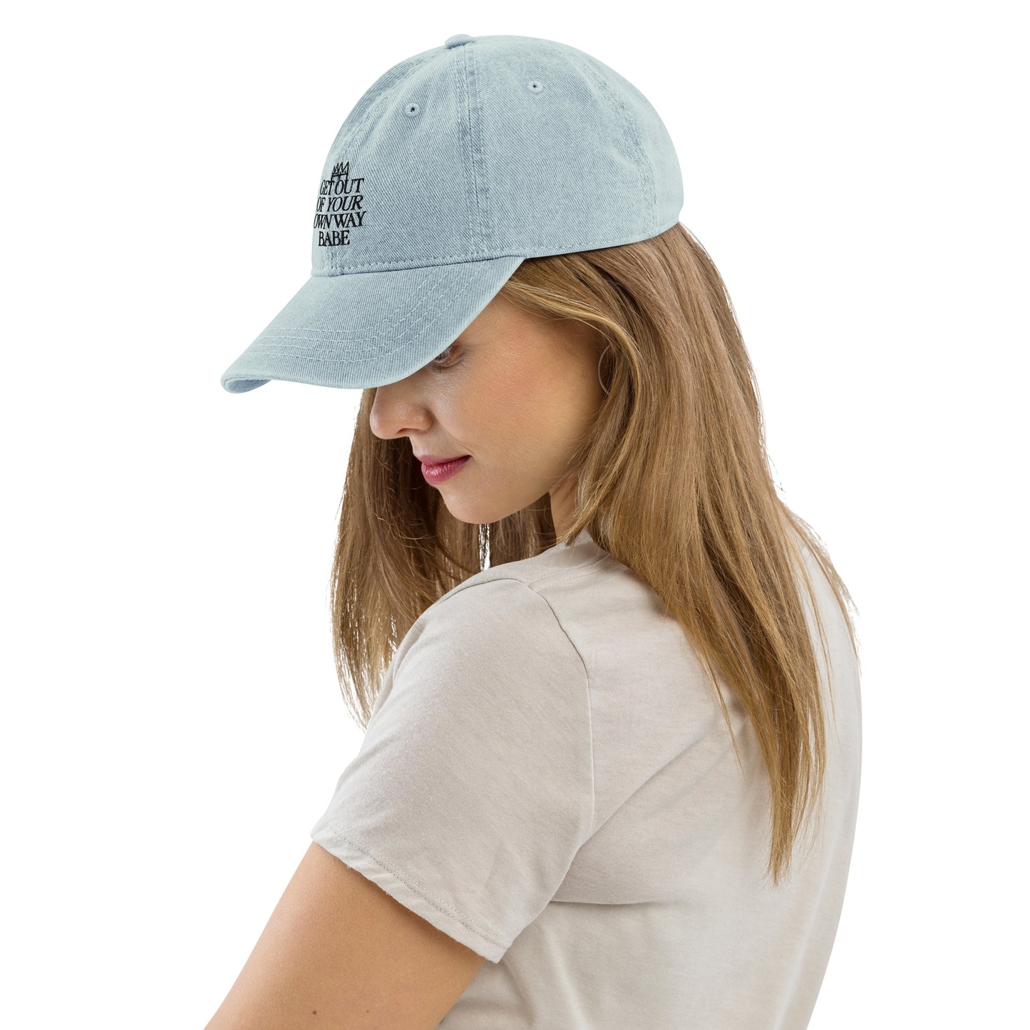 Get Out of Your Own Way - Denim Dad Hat