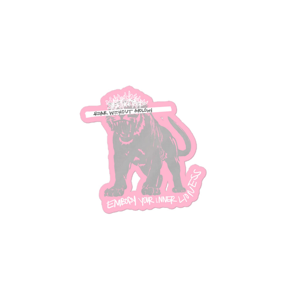 Roar Without Apology Sticker [Cotton Candy]