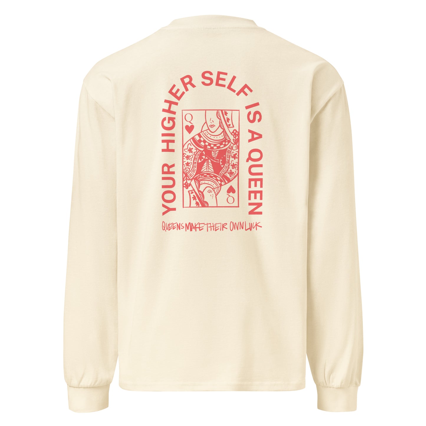 Queens Make Their Own Luck Crewneck [Text in Poppy]